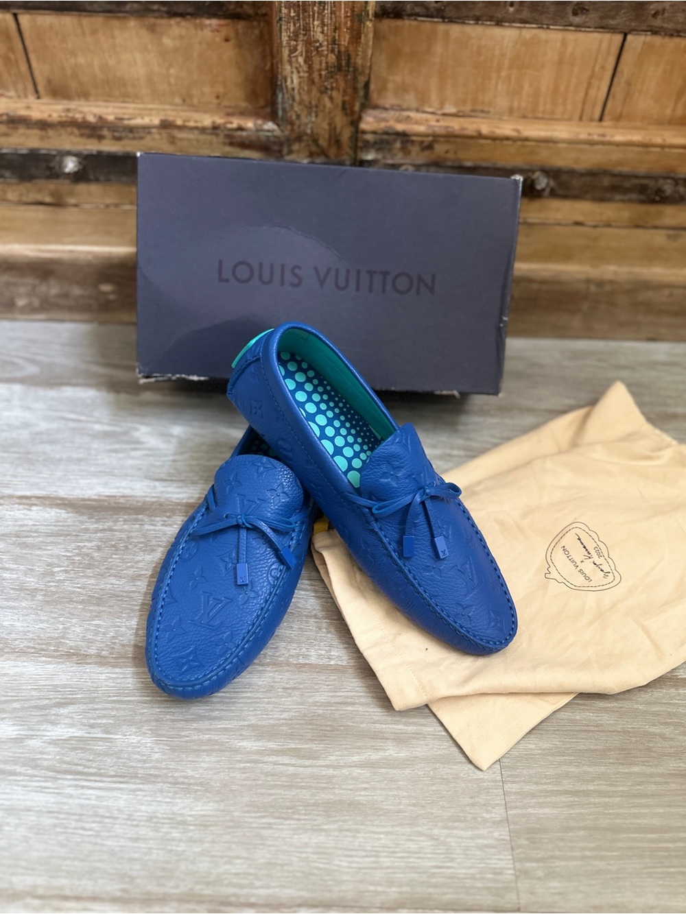 LOUIS VUITTON X YAYOI KUSAMA CAR-SHOES LOAFER SANDALS  EU 43 US 10 UK9 NEW! RARE